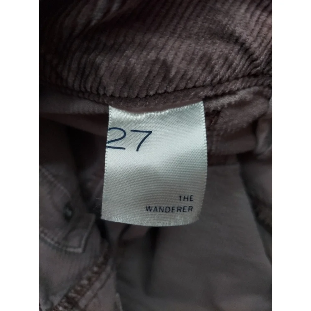 Pilcro Corduroy Jeans Womens 27 Gray Straight Leg Pants Low Rise‎ Soft Stretch